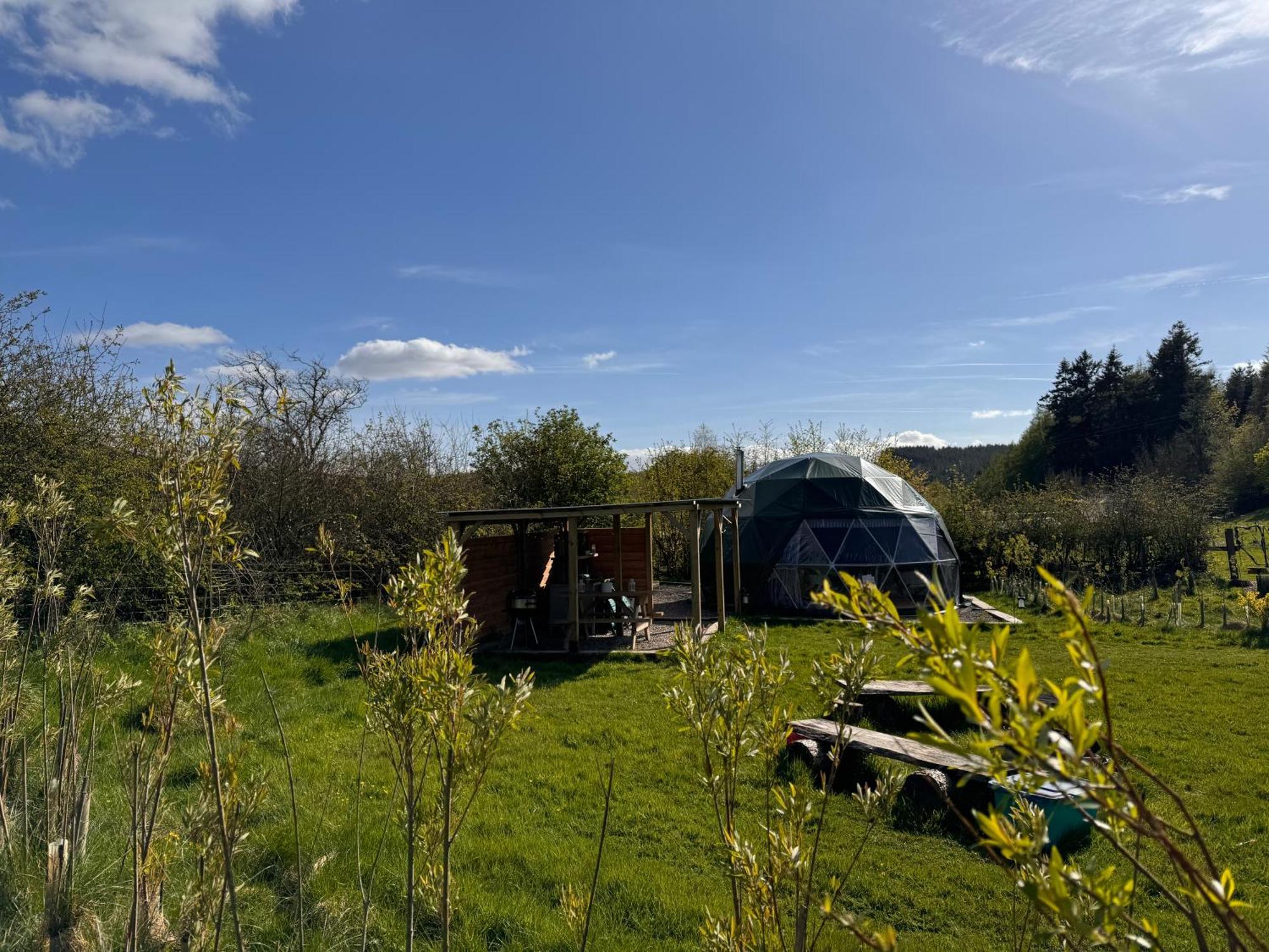 Geodesic Dome Glamping Otel Llanidloes Dış mekan fotoğraf