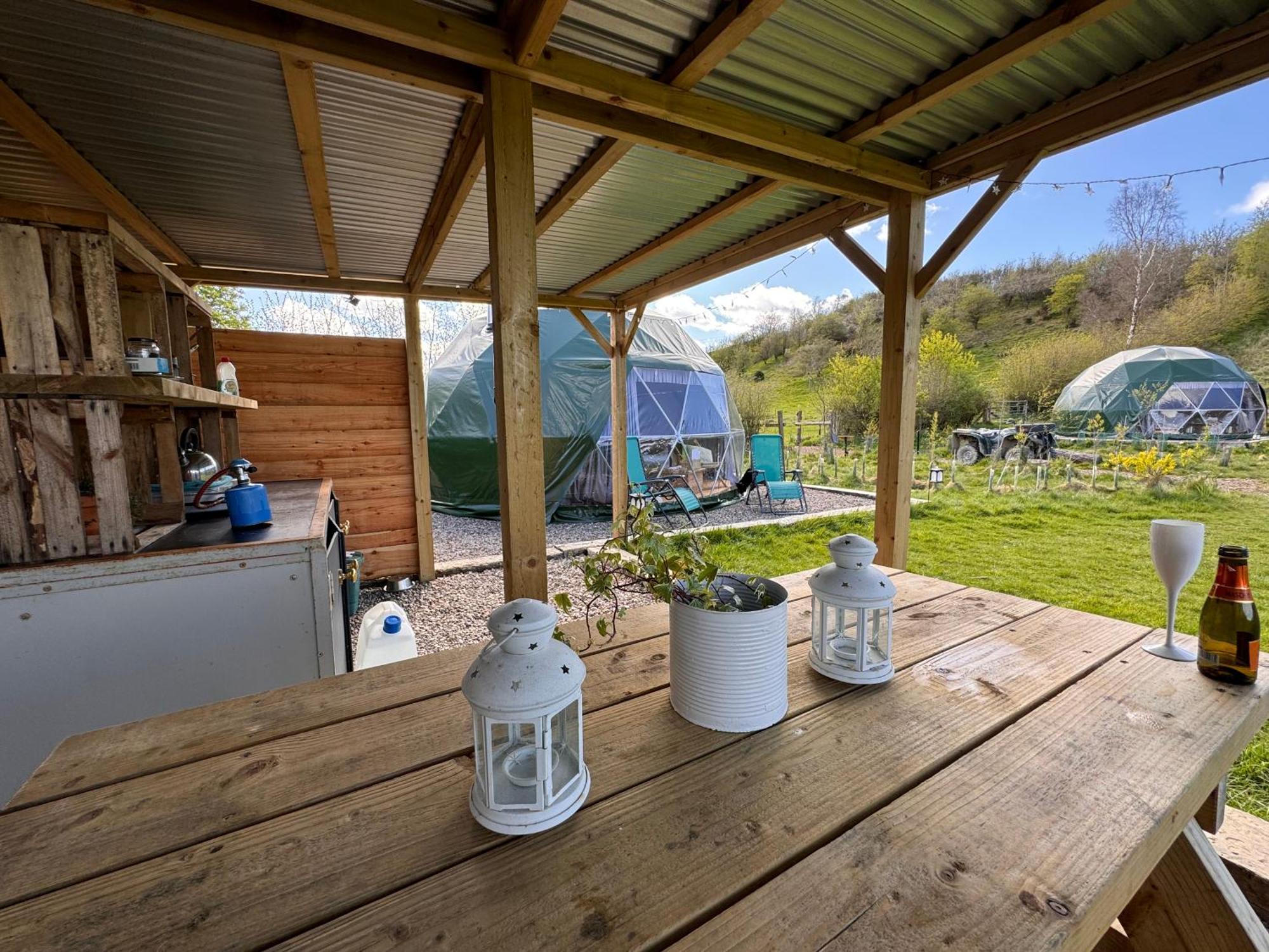Geodesic Dome Glamping Otel Llanidloes Dış mekan fotoğraf
